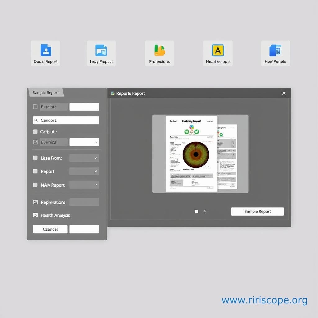 MAIKONG iridology software customizable reporting