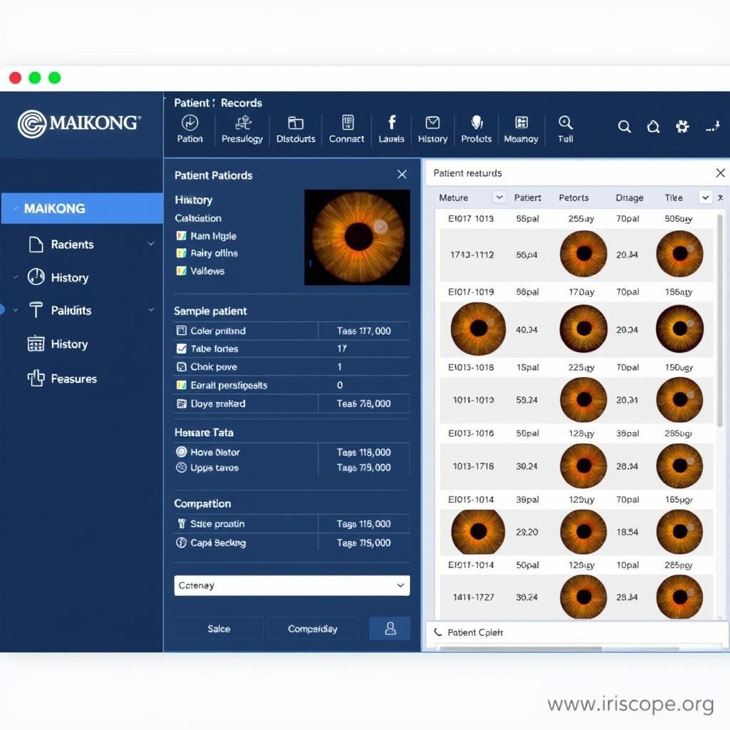 MAIKONG iridology software patient management system