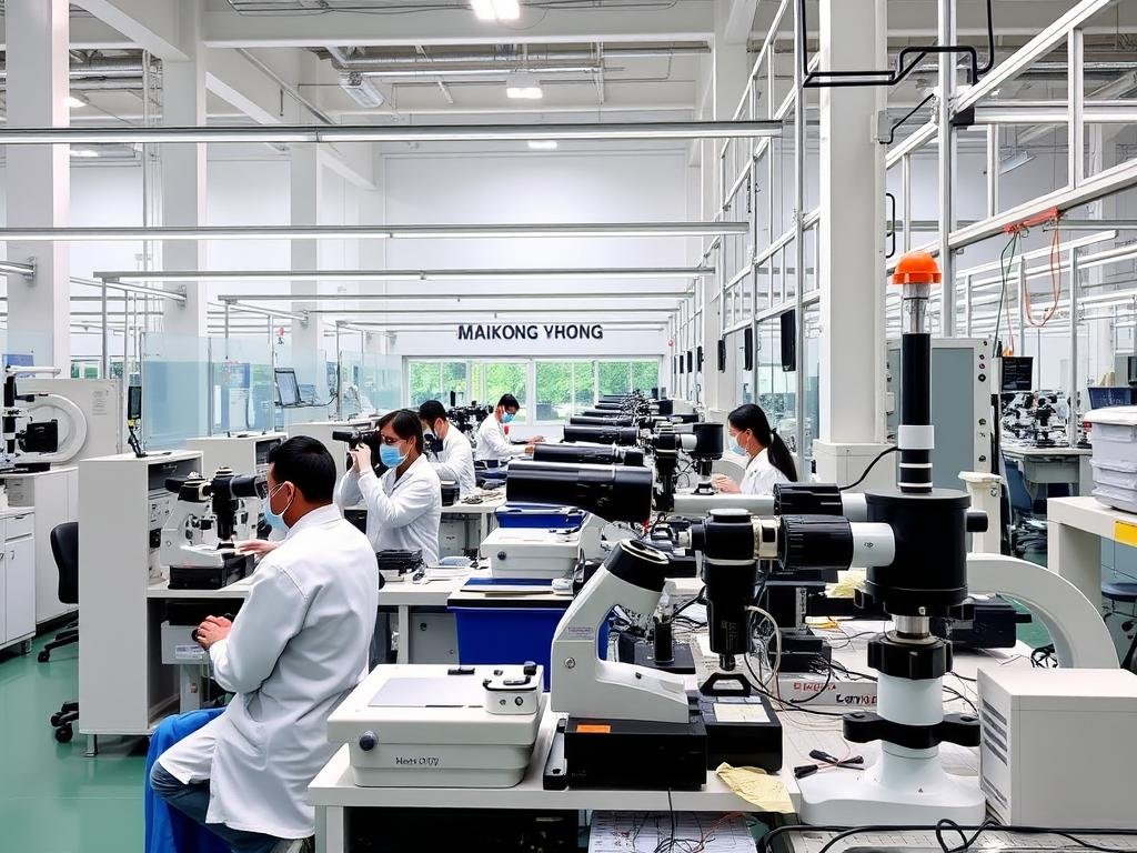 MAIKONG manufacturing facility for iridology equipment