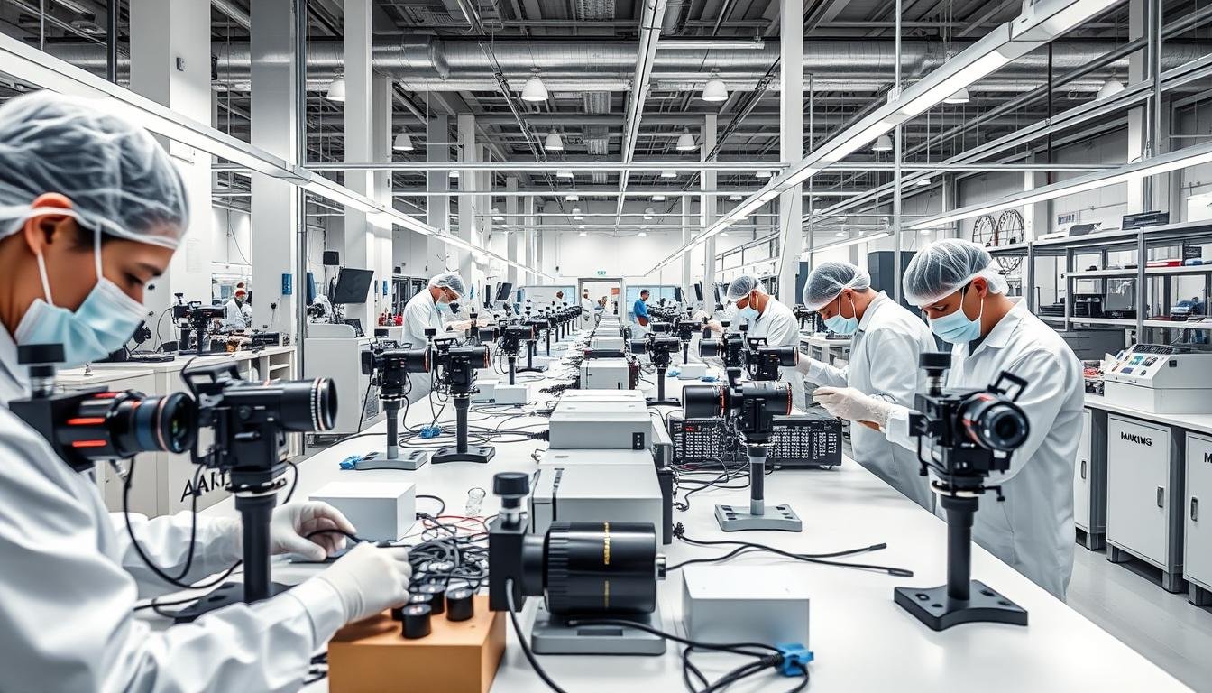 MAIKONG manufacturing facility producing iridology cameras MAIKONG manufacturing facility producing iridology cameras