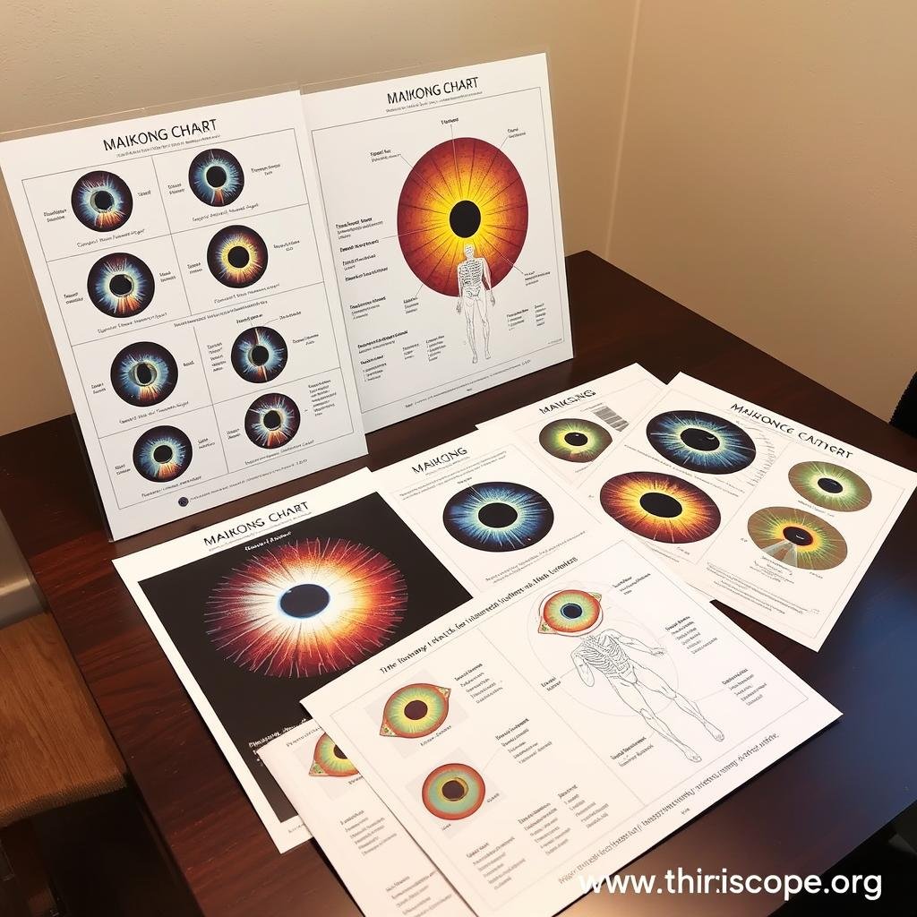 MAIKONG professional iridology charts for visual diagnosis reference MAIKONG professional iridology charts for visual diagnosis reference