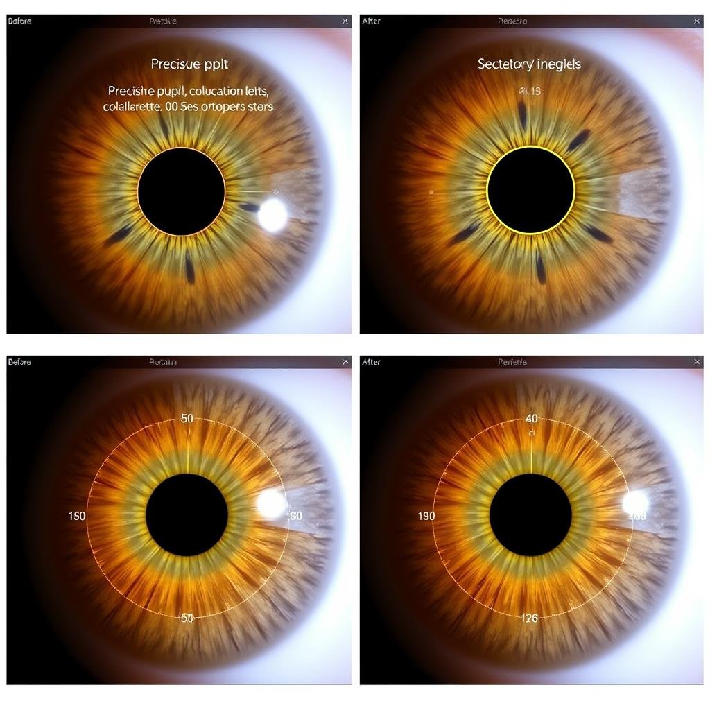 Measurement and comparison tools in iridology software