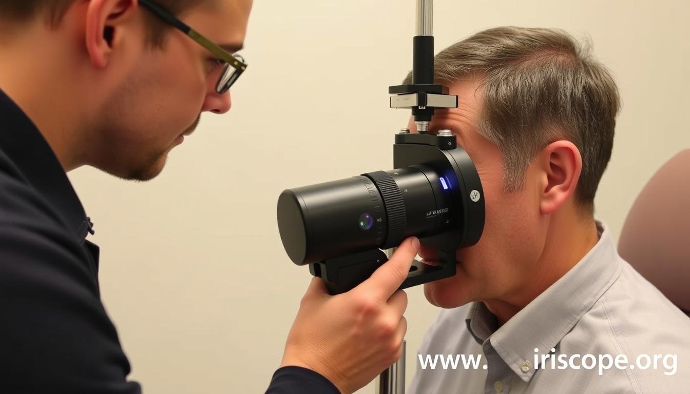 Proper positioning and setup of MAIKONG iridology camera for optimal image capture