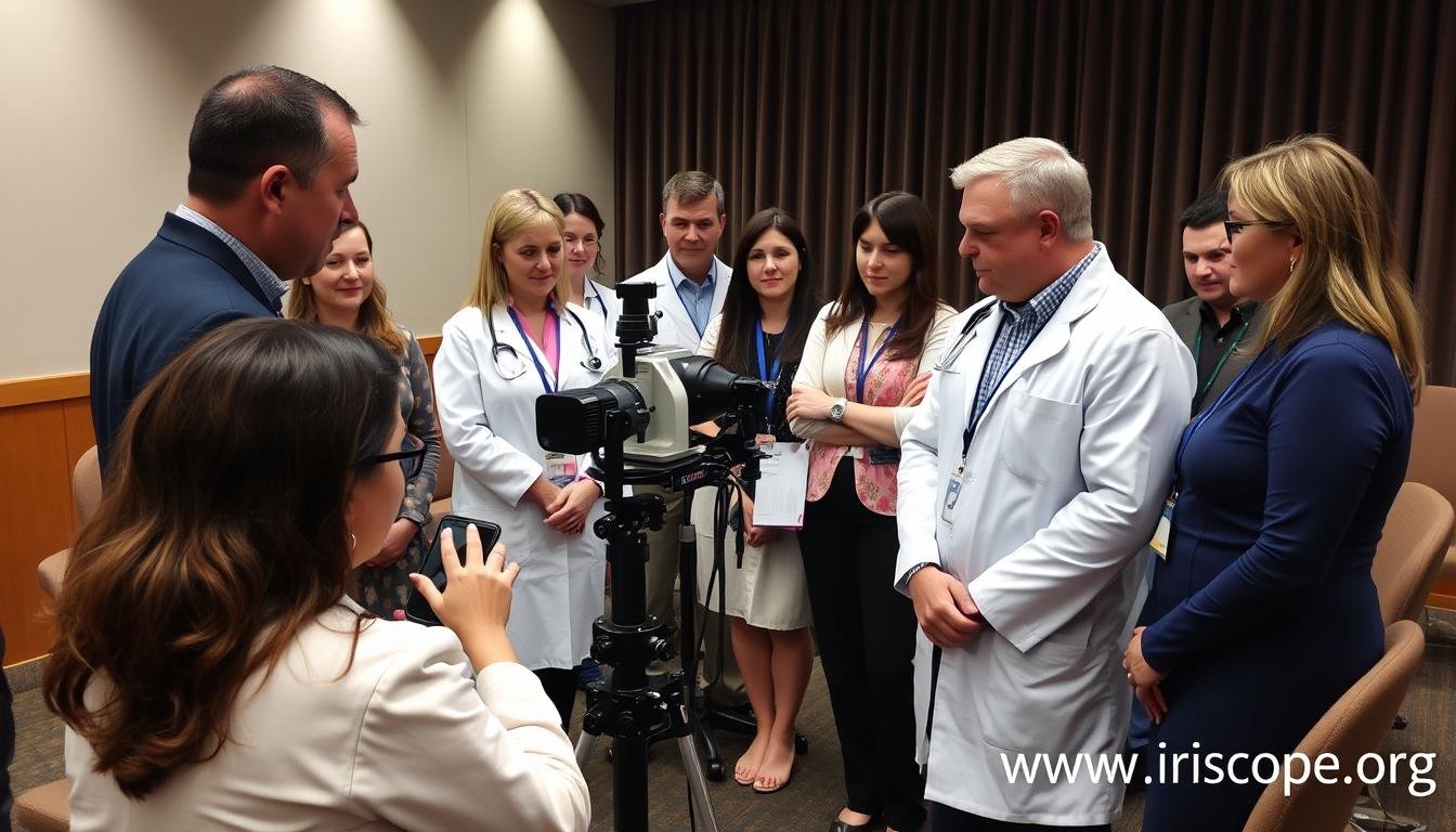 UK health practitioners attending MAIKONG iridology training workshop