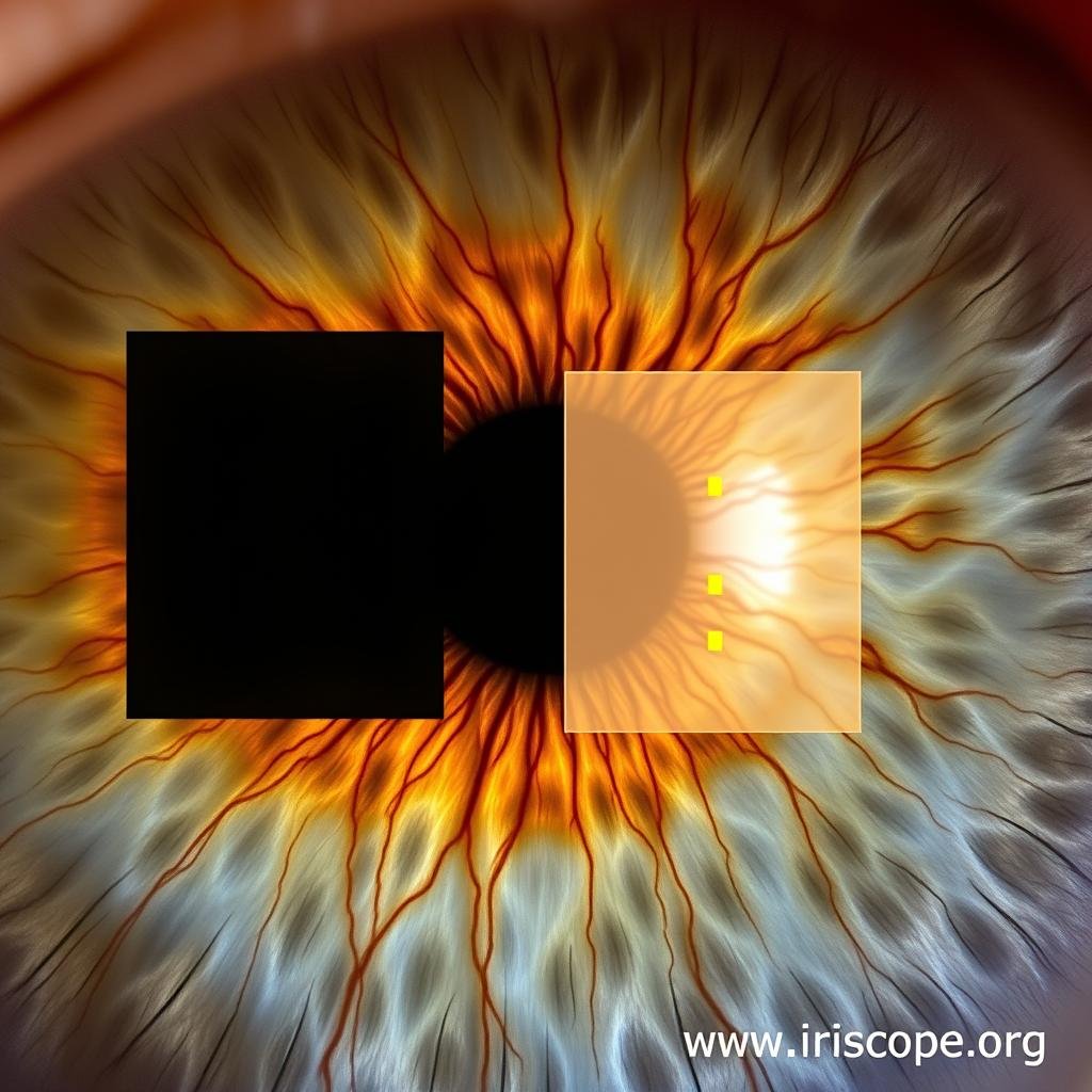 Iris constitutional type analysis showing fiber density patterns