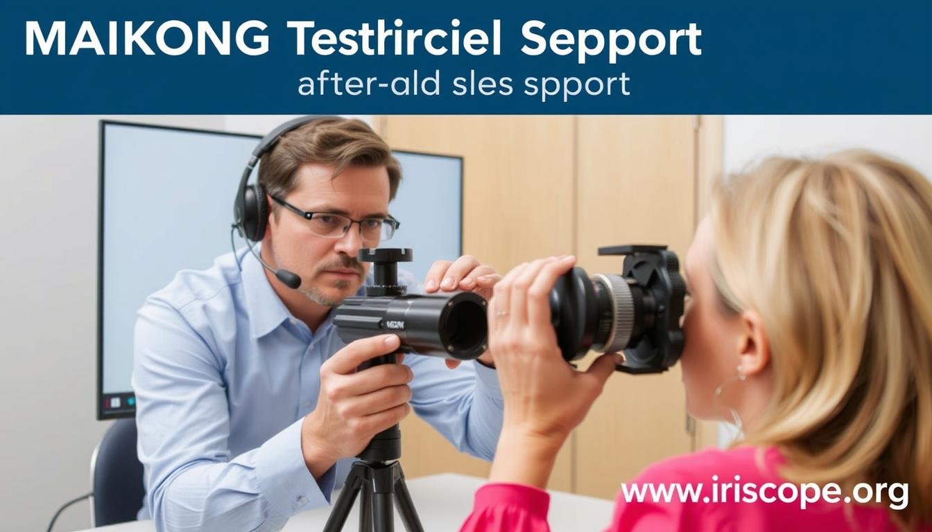 MAIKONG technical support specialist assisting a customer