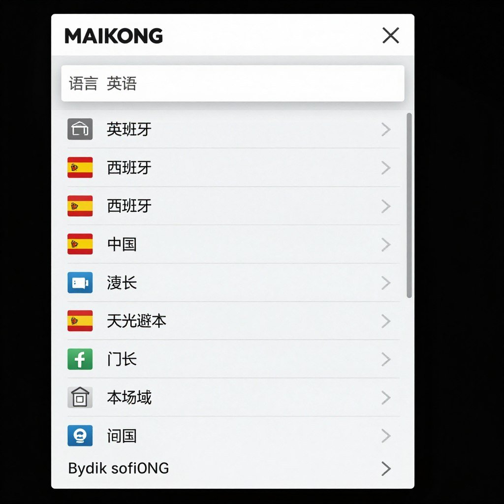 Multi-language interface options