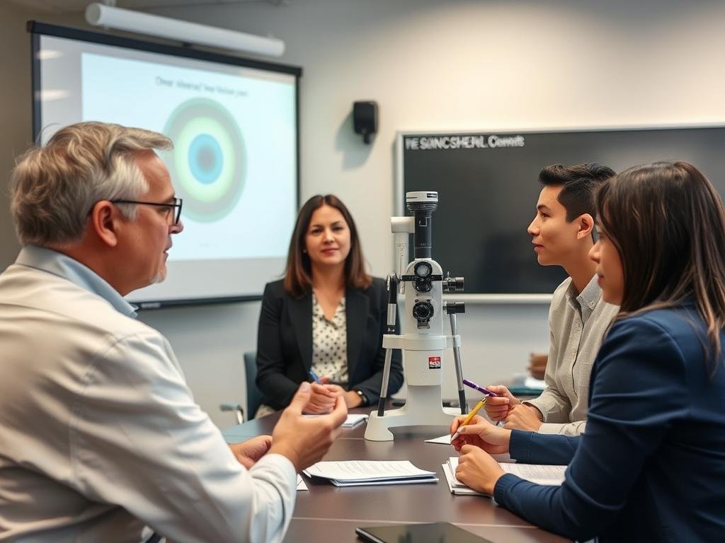 Professional behavioral iridology training session with MAIKONG equipment