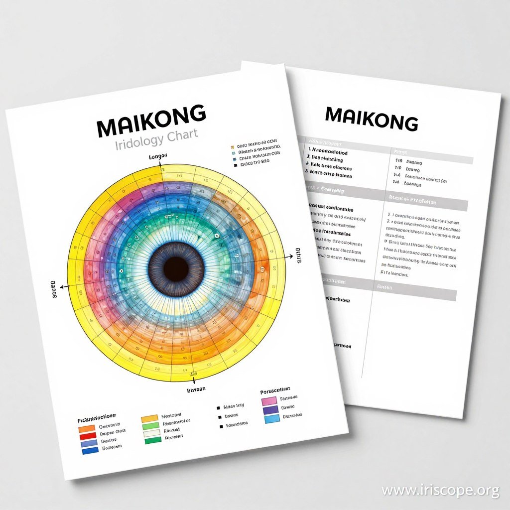 MAIKONG Iridology Chart and reference materials