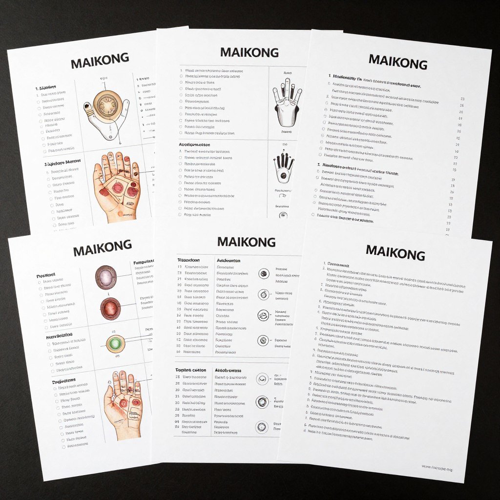 MAIKONG Iridology Charts and Reference Materials