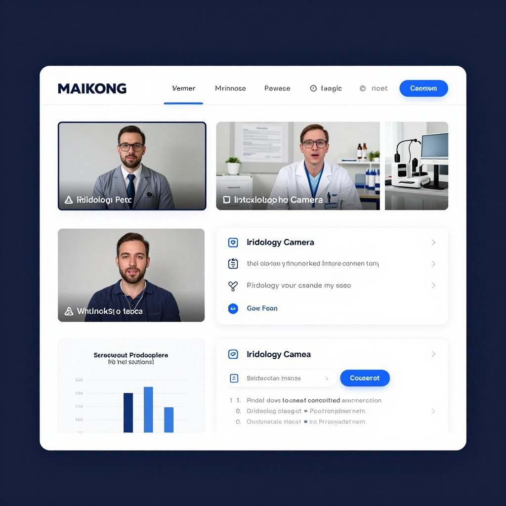 Online training portal for MAIKONG iridology camera users