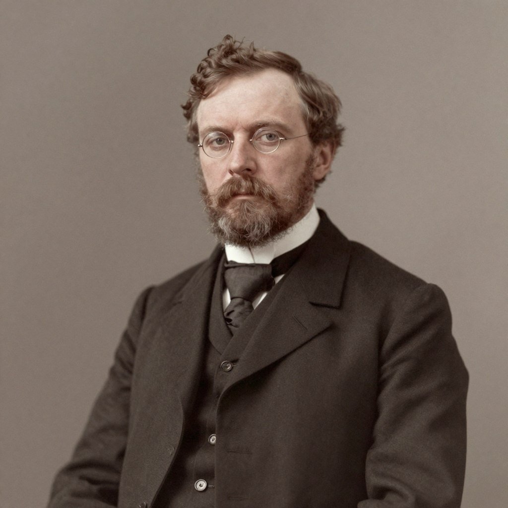 Portrait of Nils Liljequist, the second pioneer of iridology