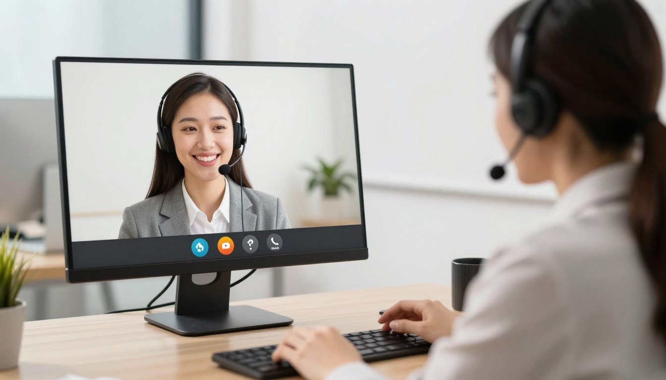Customer support team assisting practitioner
