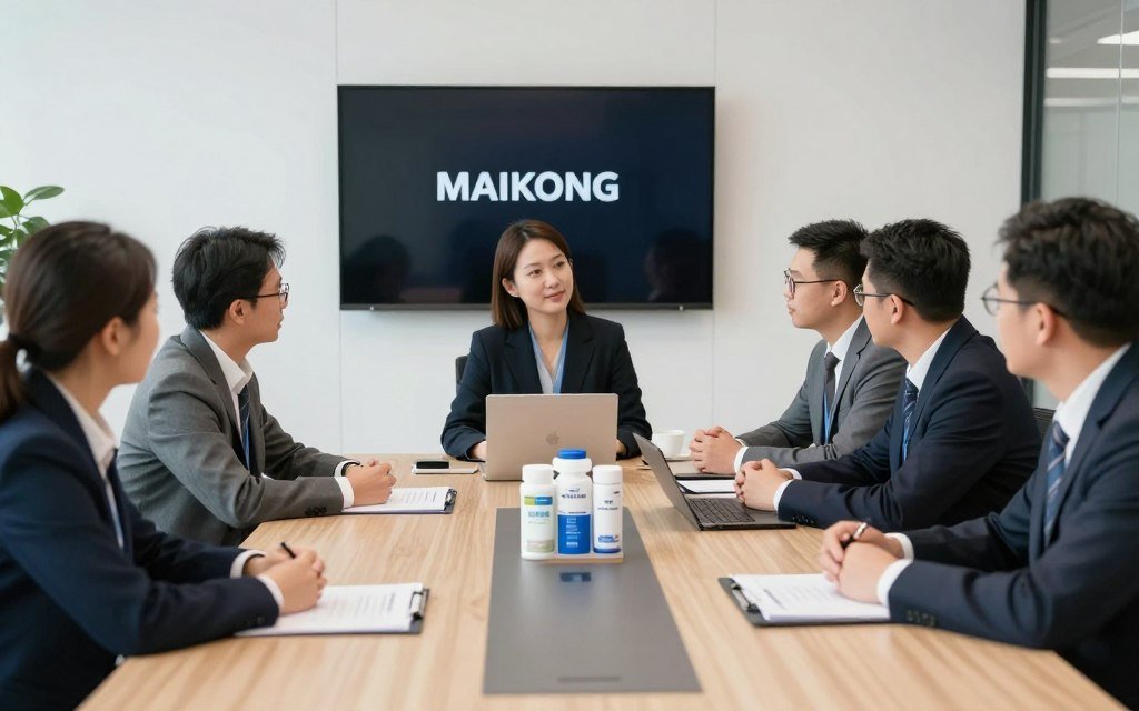MAIKONG team meeting with distributors