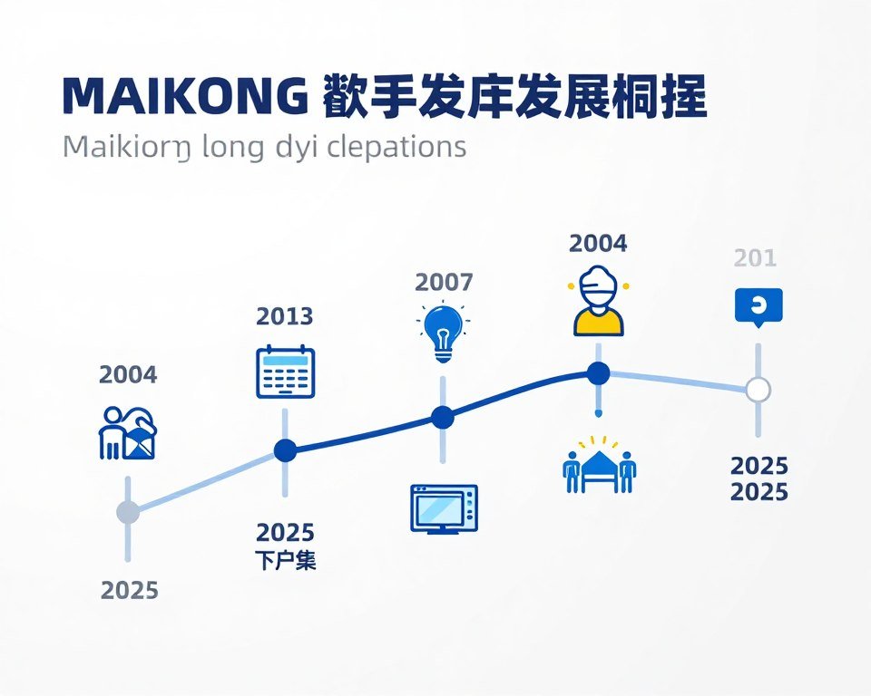 Software evolution timeline graphic