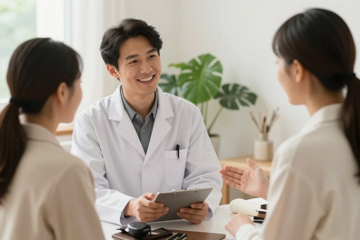 Peaceful natural health consultation representing holistic wellness journey Peaceful natural health consultation representing holistic wellness journey