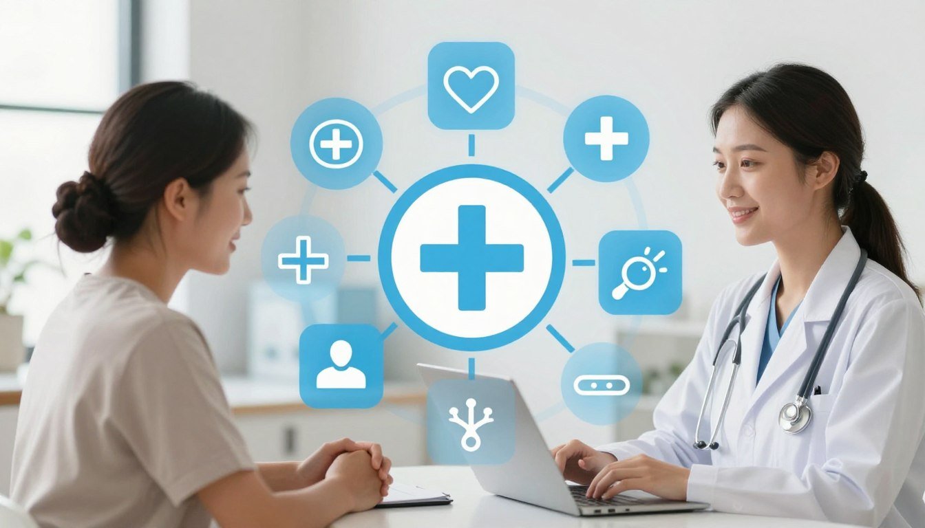 holistic healthcare concept showing integration of iridology into comprehensive wellness practice